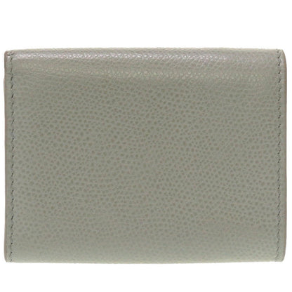 Christian Dior Tri-fold wallet leather gray Compact wallet