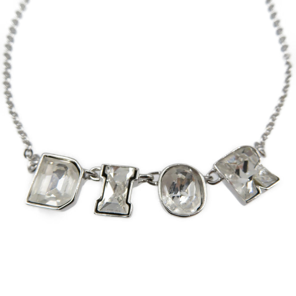 Christian Dior bracelet Metal, Rhinestone Silver DIOR logo mens(Unisex)