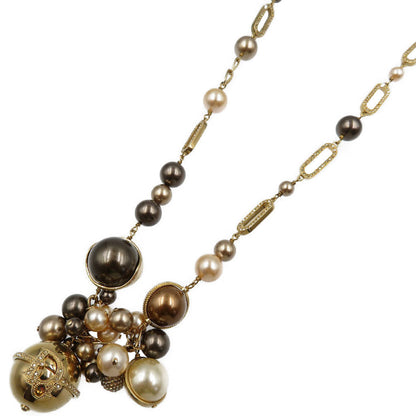 Christian Dior Necklace Metal, Faux Pearl gold Women