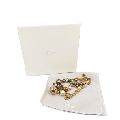 Christian Dior Necklace Metal, Faux Pearl gold Women