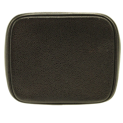 CHANEL Handbag Caviar skin black vanity vertical Women