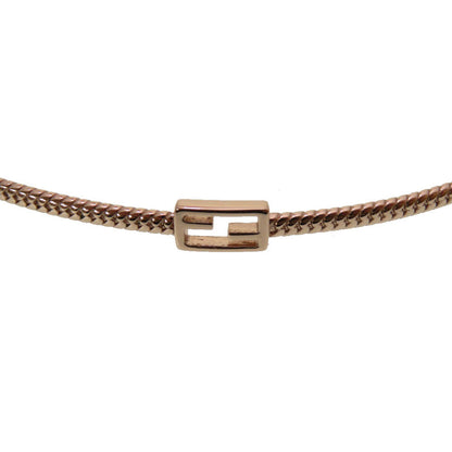FENDI choker 8AG994 metal Pink gold FF Baguette Women