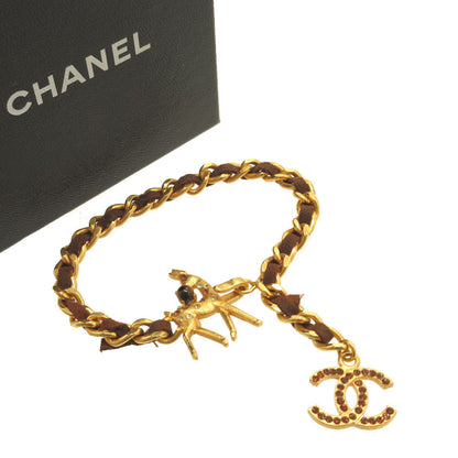 CHANEL bracelet metal gold COCO Mark Bambi Women