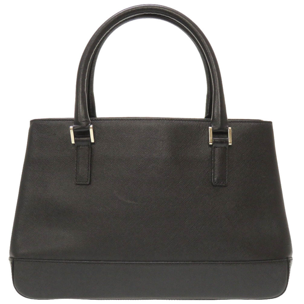 BURBERRY Handbag leather black Check Pattern Women