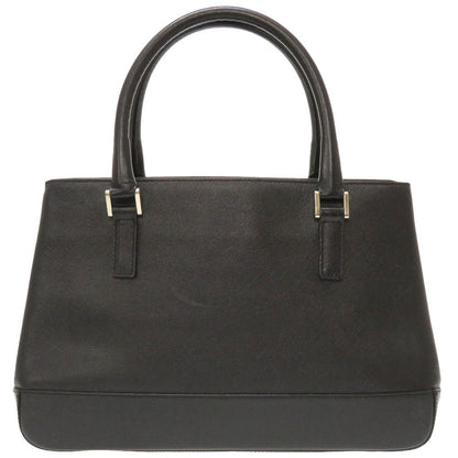 BURBERRY Handbag leather black Check Pattern Women