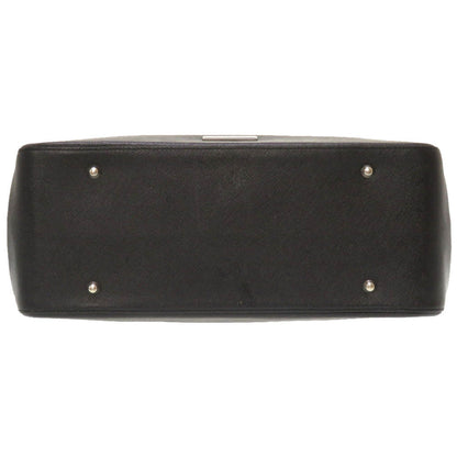 BURBERRY Handbag leather black Check Pattern Women