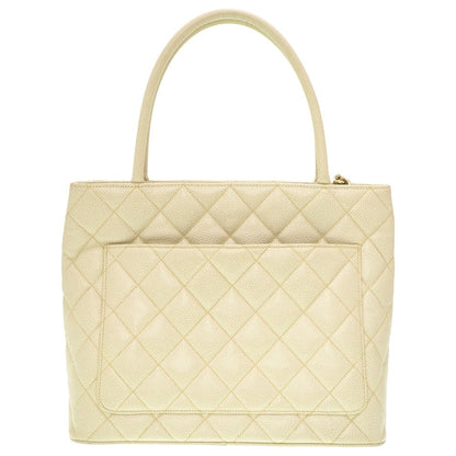 CHANEL Tote Bag Caviar skin Ivory Grey Replica Tote Women