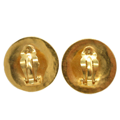 CHANEL Earring metal gold Lava COCO Mark Women