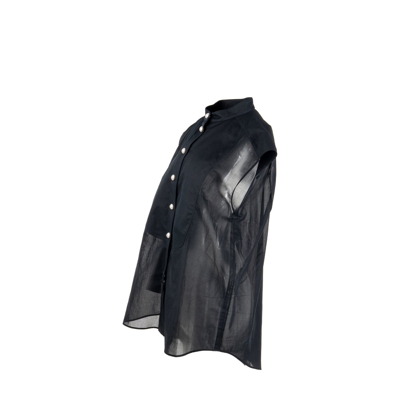 Chanel Size 36 Sleeveless Shirt Cotton Black