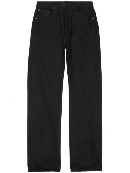 Luxury Balenciaga Trending 2025 Relaxed Jeans Black