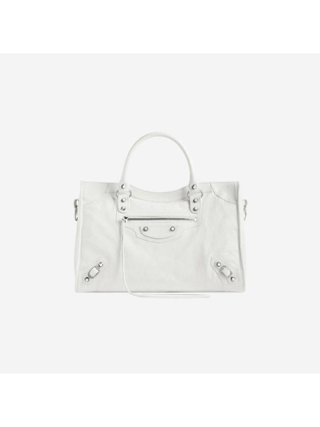 Luxury Balenciaga Trending 2025 Le City Medium Bag White