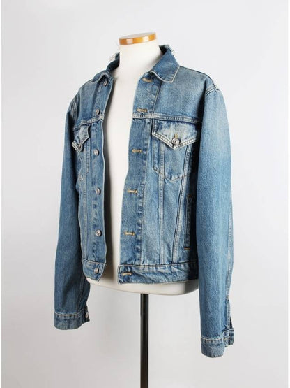 Luxury Balenciaga Trending 2025 Wave logo denim jacket 46