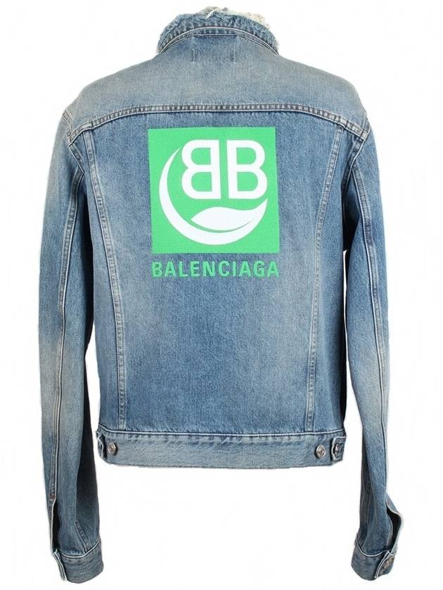 Luxury Balenciaga Trending 2025 BB logo denim jacket 48