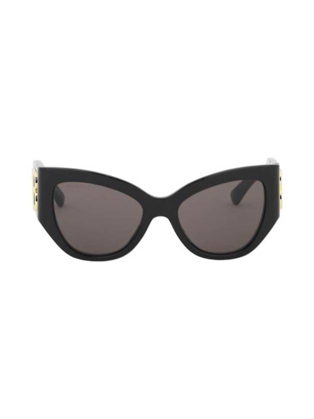 Luxury Balenciaga Trending 2025 BB Logo Cat-Eye Sunglasses Black