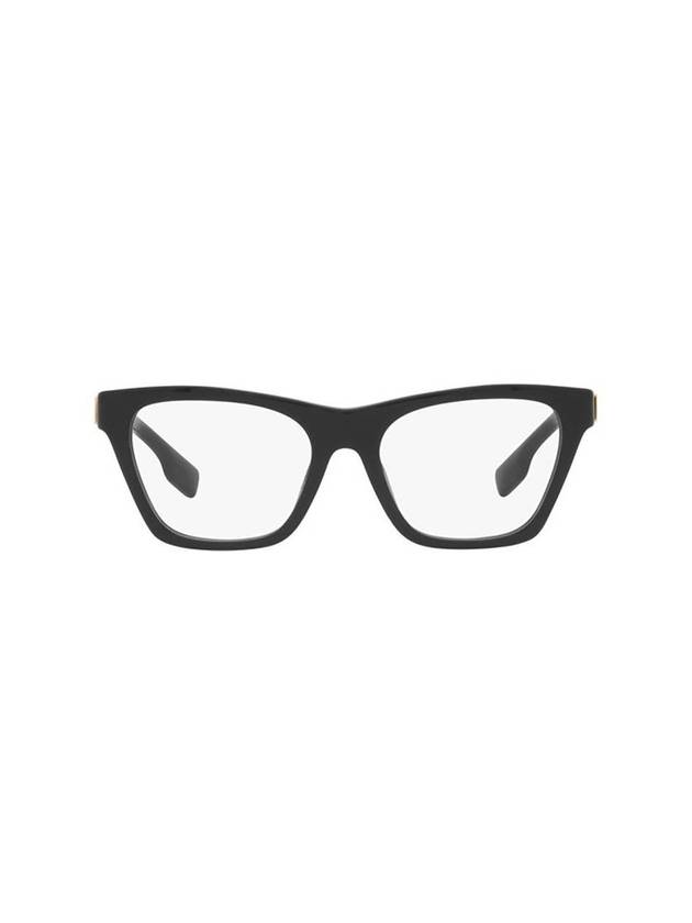 Luxury Burberry Eyewear Demo Square Eyeglasses Black