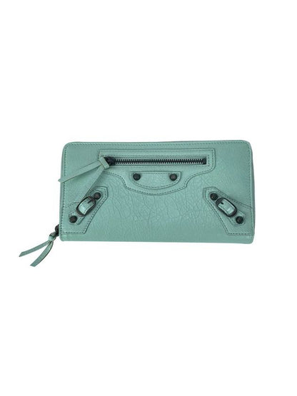 Luxury Balenciaga Trending 2025 Vintage Zipper Around Long Wallet Mint
