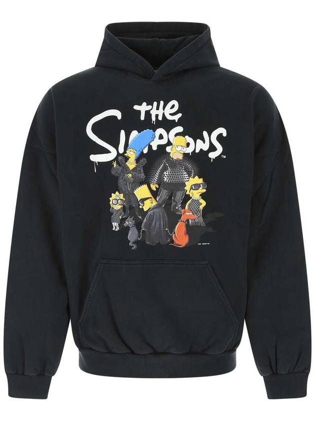Luxury Balenciaga Trending 2025 Men's Simpson Overfit Hoodie Black