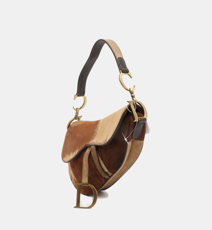 Dior Saddle Vintage Brown Suede Medium