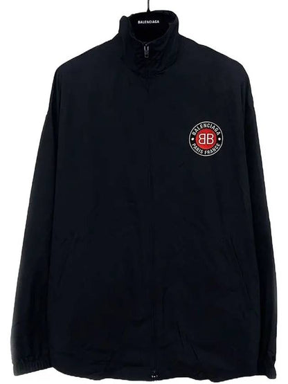 Luxury Balenciaga Trending 2025 High Neck Logo Zip-up Jacket Black