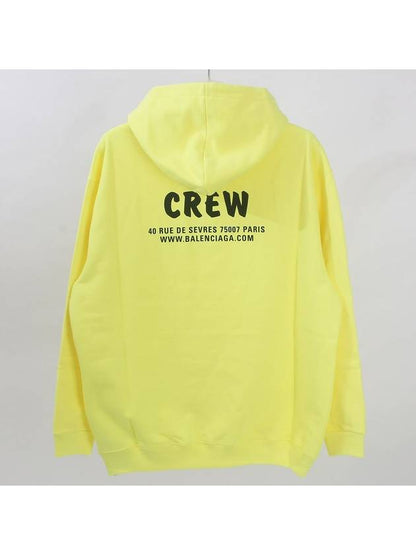 Luxury Balenciaga Trending 2025 Logo Print Cotton Hoodie Yellow