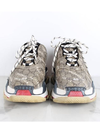 Luxury Balenciaga Trending 2025 Gucci Hacker Triple S Ebony 40 250