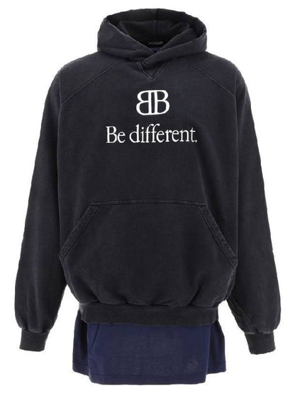 Luxury Balenciaga Trending 2025 BB Logo Hoodie Black