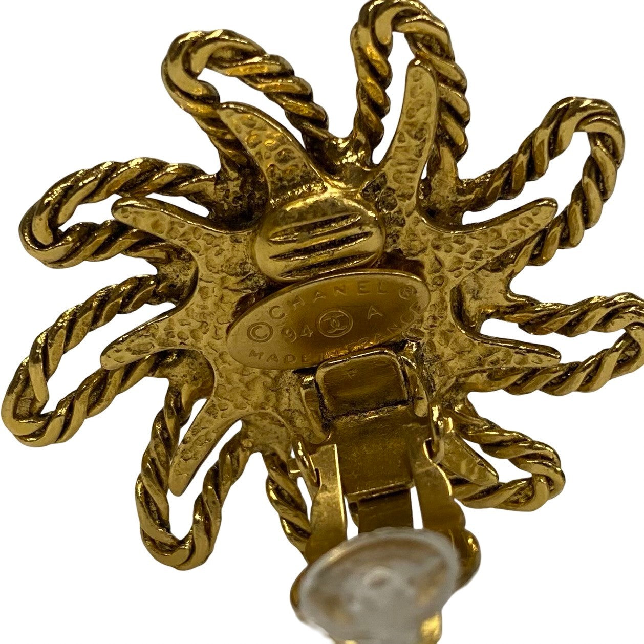 CHANEL Earring Gold Plated gold Women
