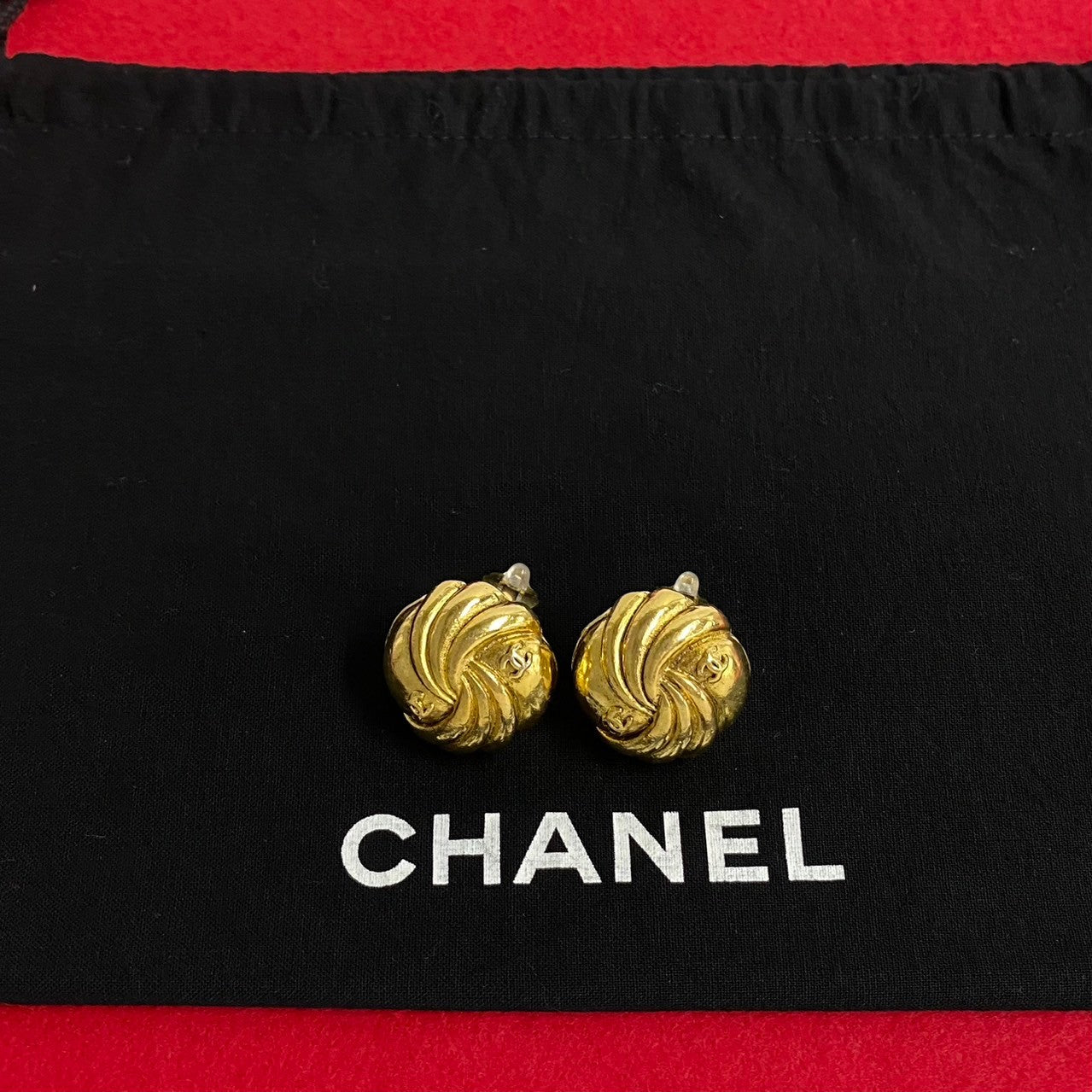 CHANEL Earring Gold Plated gold Women