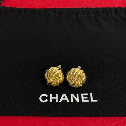 CHANEL Earring Gold Plated gold Women