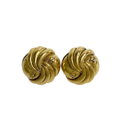 CHANEL Earring Gold Plated gold Women