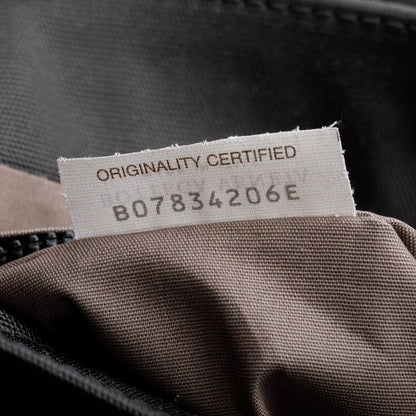 Bottega Veneta  Black Intrecciato Leather Canvas Flap Messenger Bag