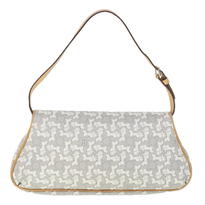 Luxury CELINE Sulky Shoulder Bag PVC Leather Gray  60029