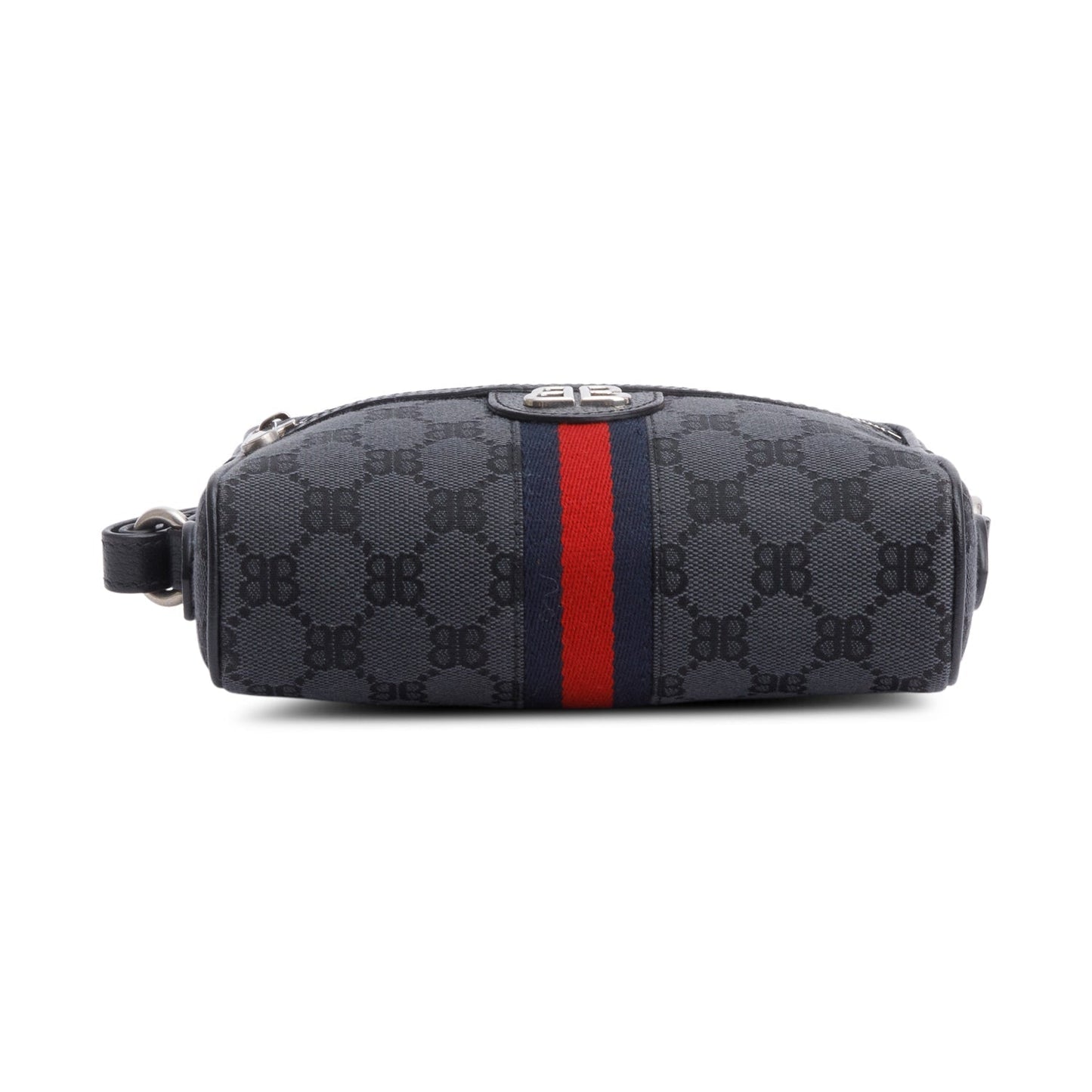 Gucci X Balenciaga The Hacker Project Black BB Canvas Web Mini Camera Bag