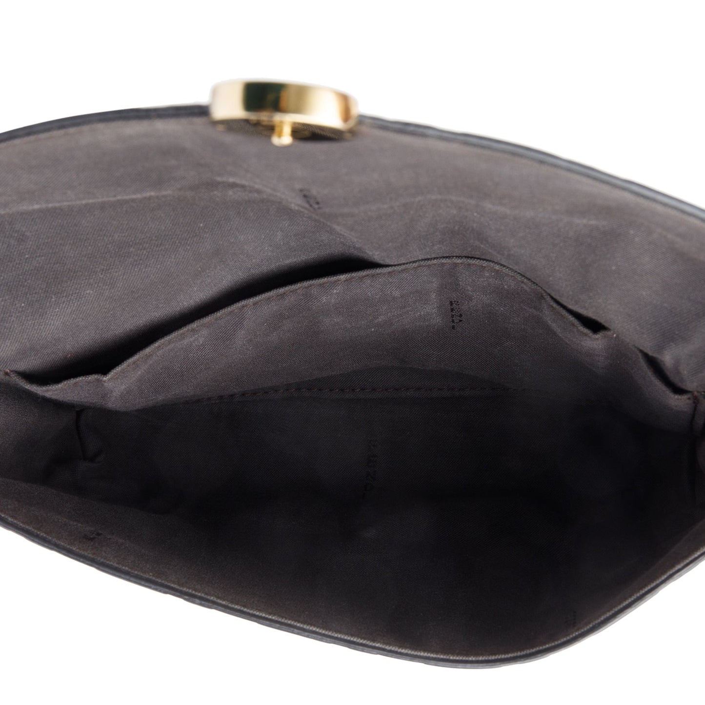 Fendi Brown FF Embossed Leather F is Fendi Envelope Wallet on Chain