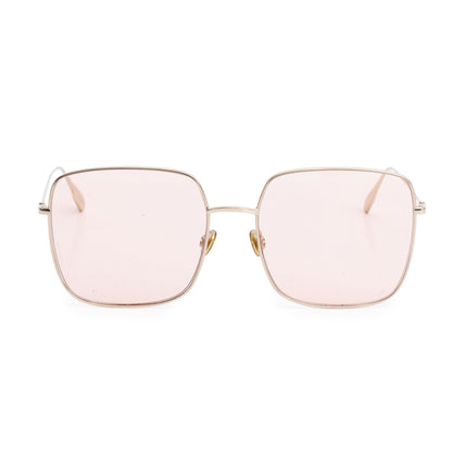 Christian Dior Gold-Tone Metal Stellaire 1 Square Sunglasses