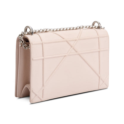 Christian Dior Pink Calfskin Leather Medium Diorama Flap Bag