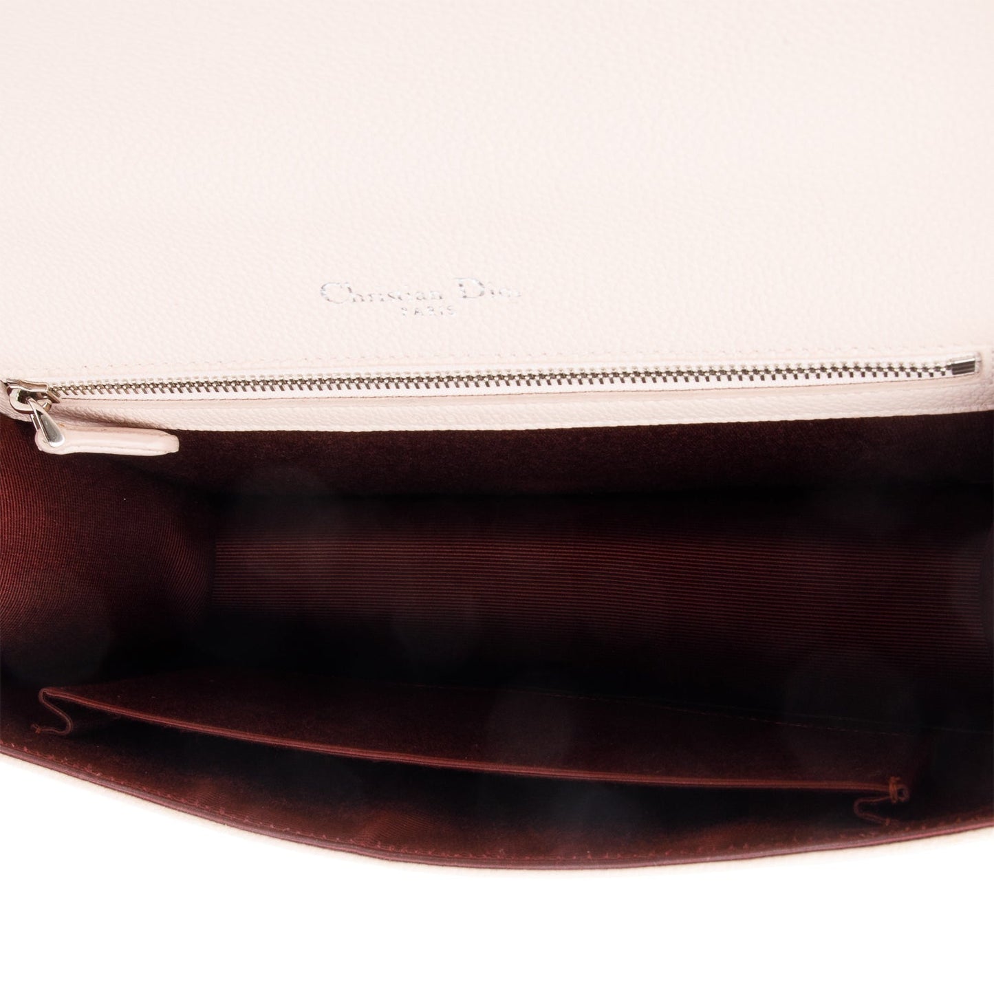 Christian Dior Pink Calfskin Leather Medium Diorama Flap Bag