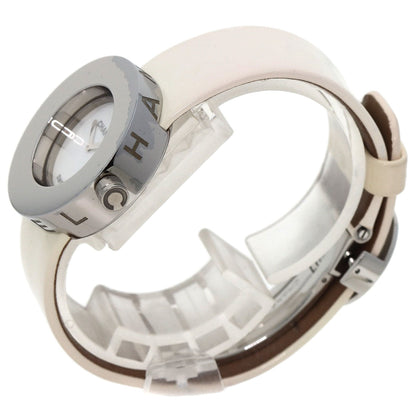 CHANEL Watches Quartz H0580 Metal, Leather Silver La Ronde white dial Women