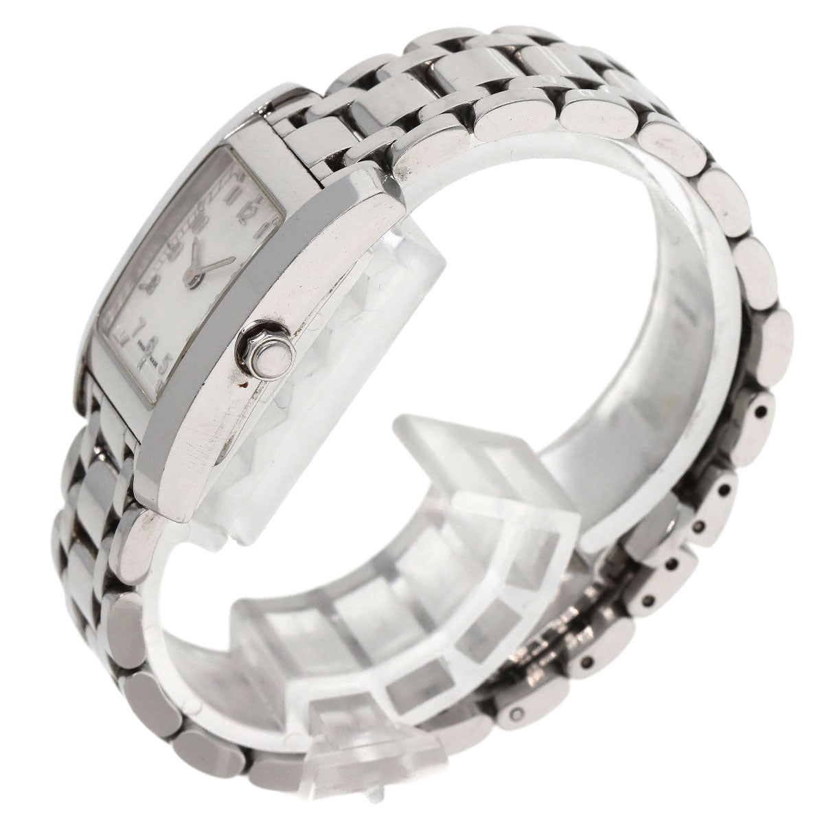 FENDI Watches Quartz 7000L Stainless Steel Silver Square face white dial