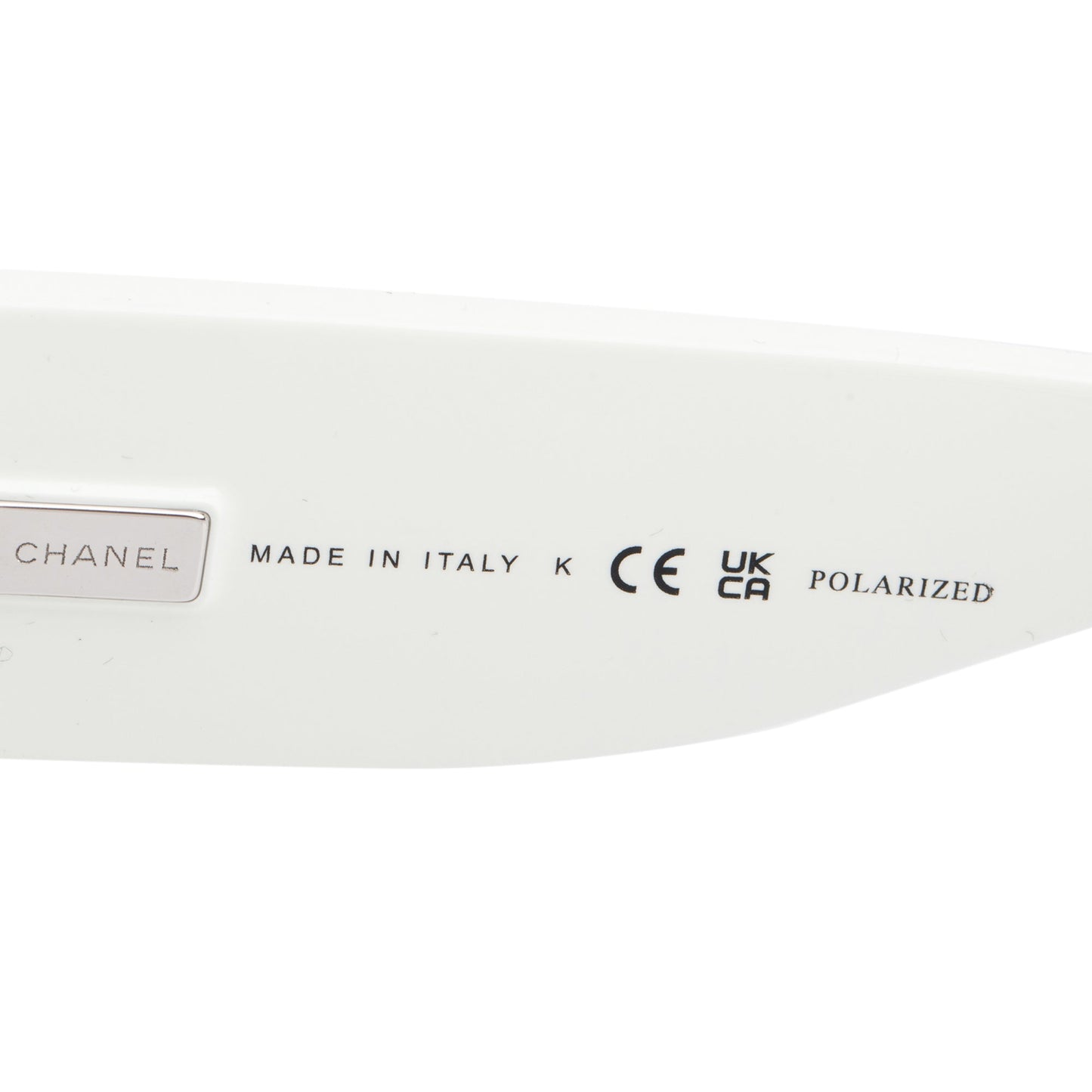 Chanel 6059 Black/White Acetate Polarized CC Logo Square Sunglasses