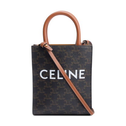 Celine 2020 Triomphe Canvas Mini Vertical Cabas Tote