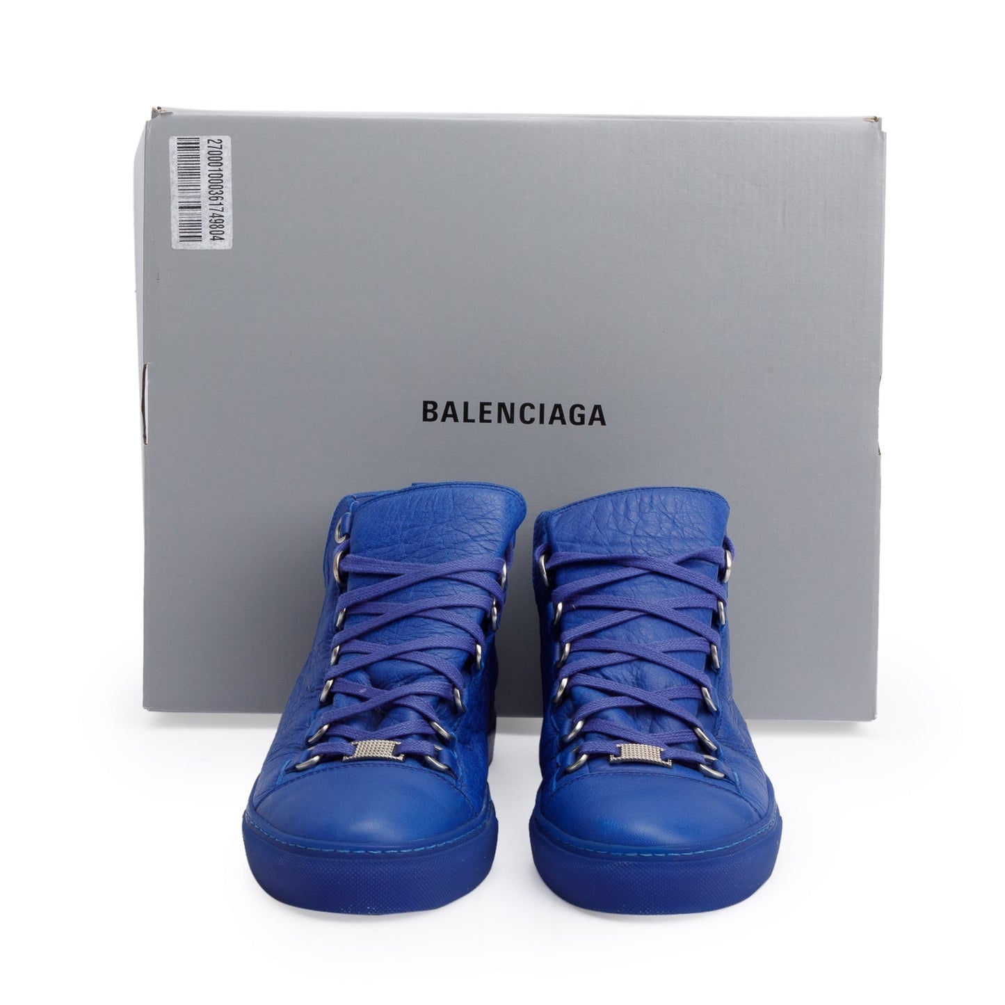 Balenciaga Blue Arena Leather Sneakers, Size 40