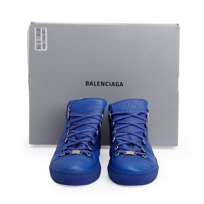 Balenciaga Blue Arena Leather Sneakers, Size 40