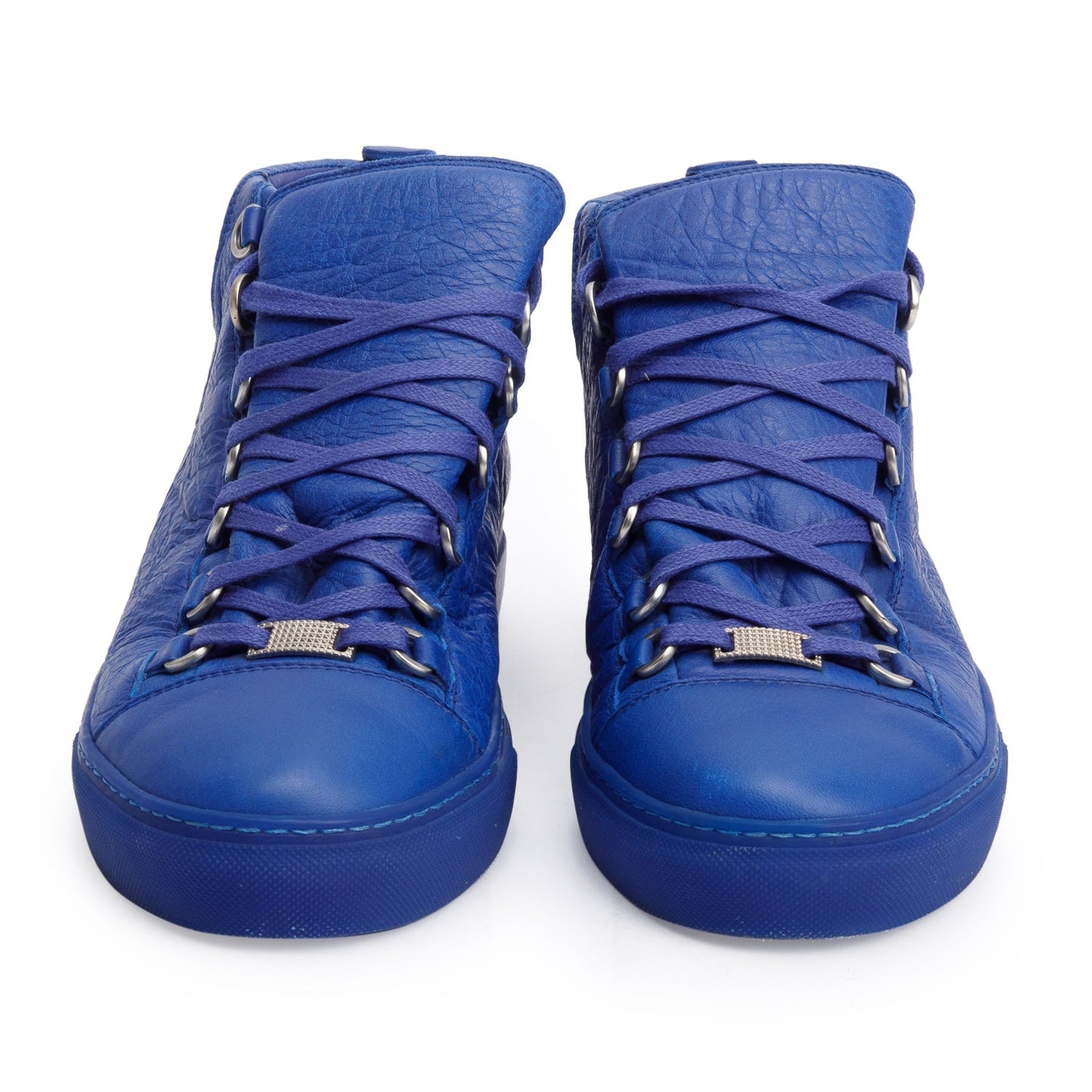 Balenciaga Blue Arena Leather Sneakers, Size 40