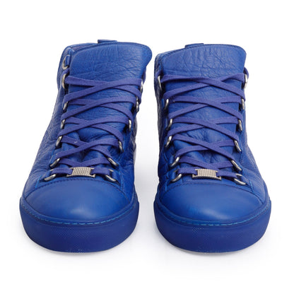 Balenciaga Blue Arena Leather Sneakers, Size 40
