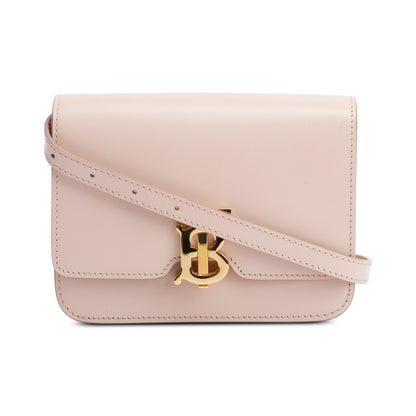 Burberry 2022 Pink Smooth Calfskin Leather Small  TB Crossbody Bag
