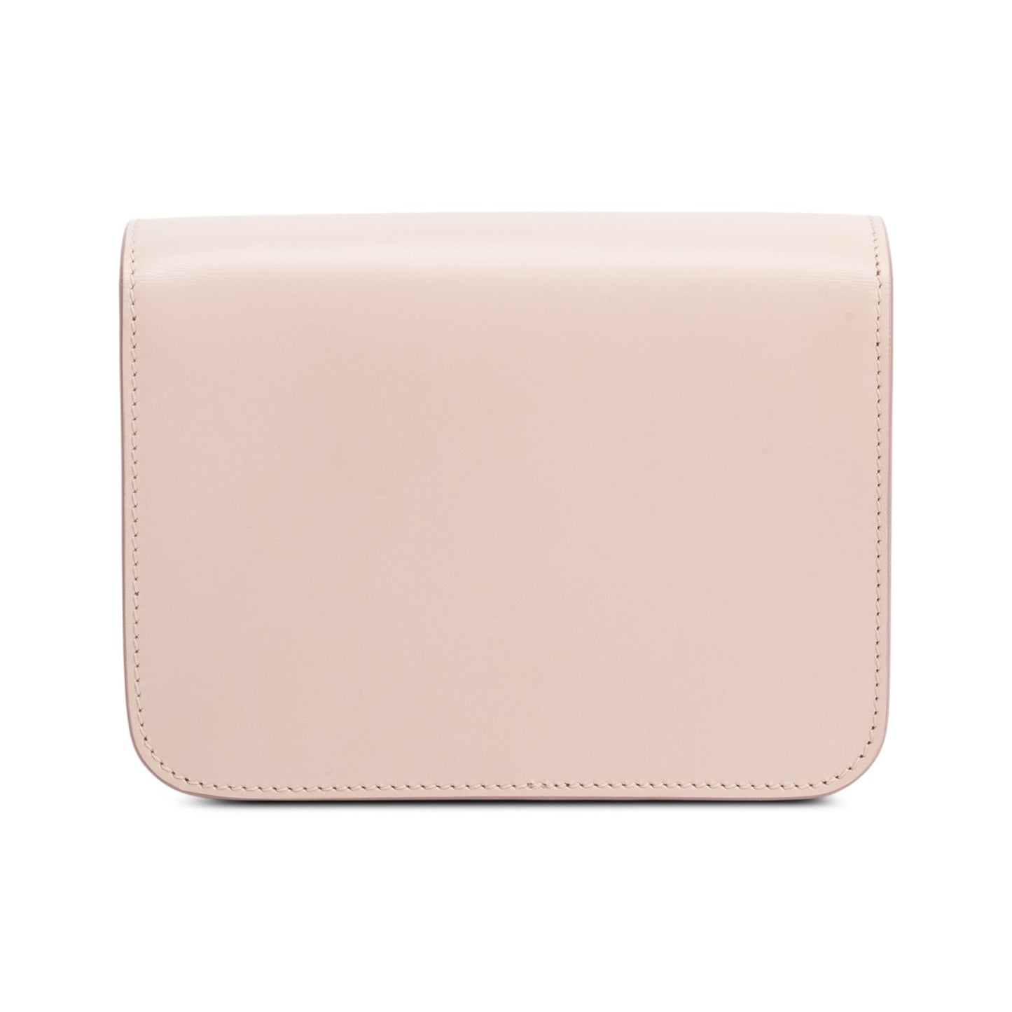 Burberry 2022 Pink Smooth Calfskin Leather Small  TB Crossbody Bag