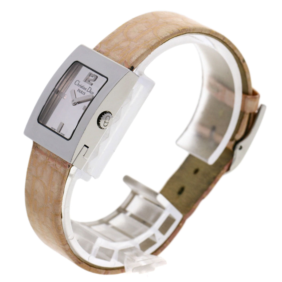 Christian Dior Watches Quartz D78-109 Stainless Steel, Leather Silver Maris Silver dial Women