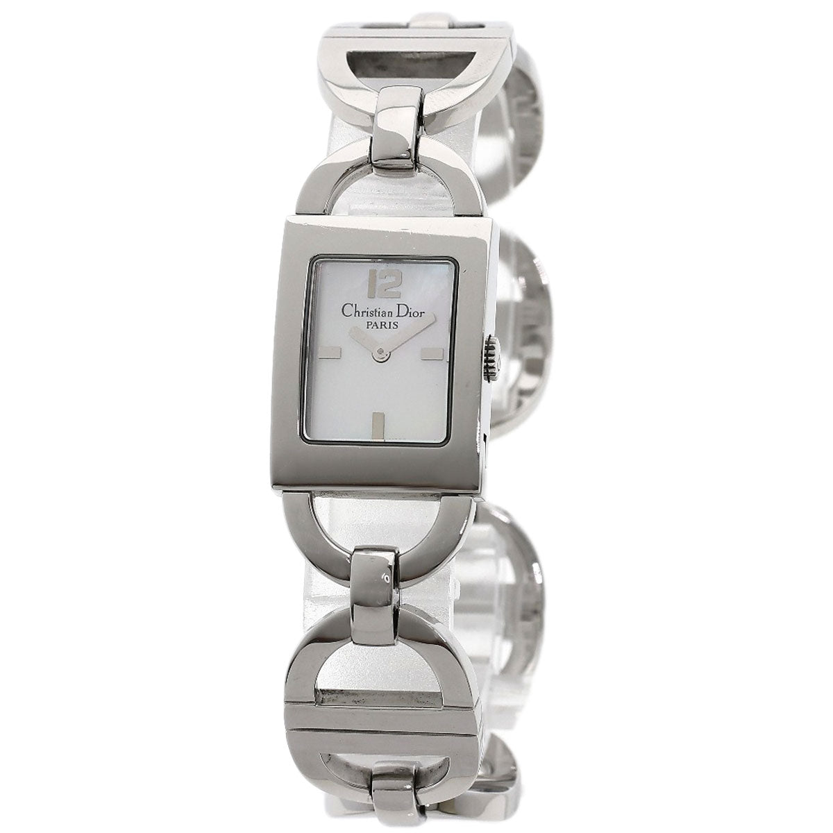 Christian Dior Watches Quartz D78-109 Stainless Steel , Stainless Steel Silver Maris White shell dial Women