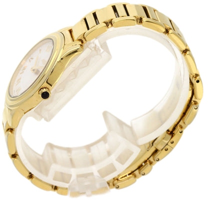 FENDI Watches Quartz 25000L Gold Plated , Gold Plated gold Round face white dial Women